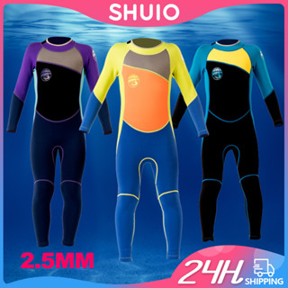 Girls Wetsuit Full Body Neoprene Thermal Swimsuit 2.5mm For