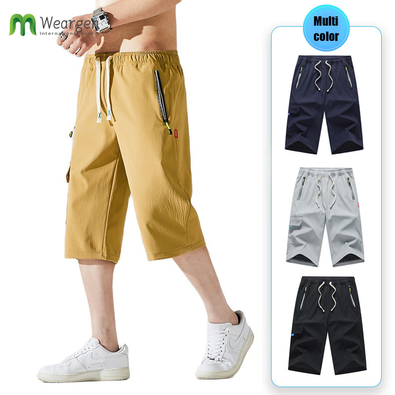 Mens calf length cargo on sale shorts