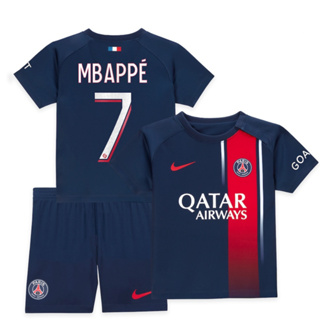 Uni Sport PSG 2021/22 Home Mbappe #7 Jersey Name Set