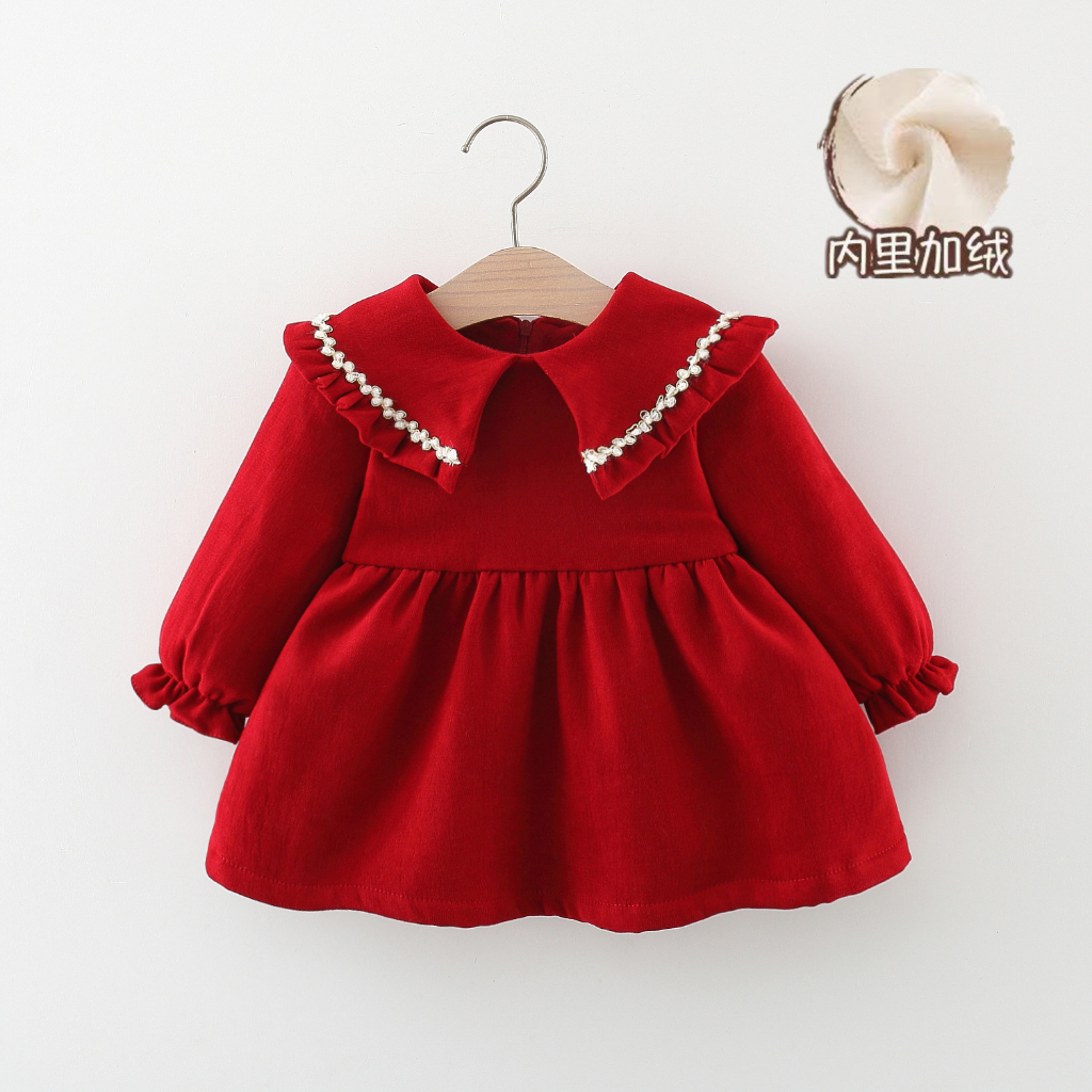 Red dress for 1 2025 year old baby girl