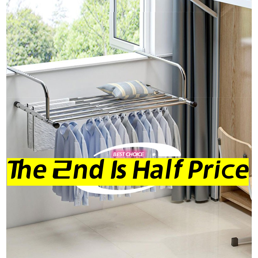 【Half Price For 2nd Pc】Stainless Steel Adjustable Balcony Outdoor Shoes ...