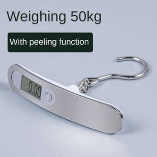 CD Digital Luggage Scale 50kg Portable Electronic Scale Weight Balance  Suitcase Travel Bag Hanging Steelyard Hook
