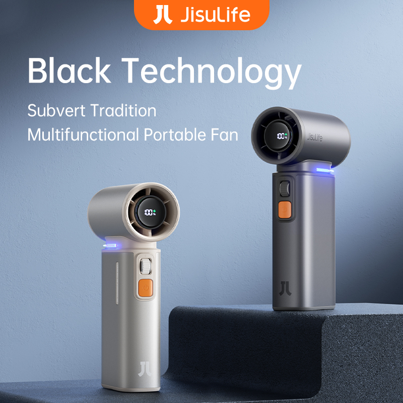 JISULIFE 3 in 1 Portable Jet Fan 9000 mAh Air Duster Function Mini Fan