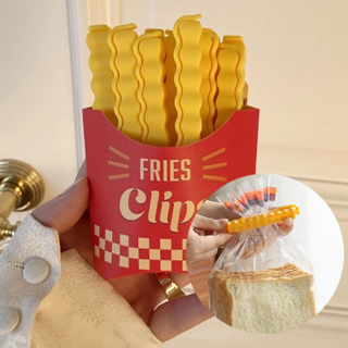 Cute French Fries Sealing Clip, Plastic Sealing Clip, Snack Bag