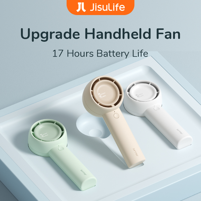 JISULIFE Mini Fan Portable Handheld Leafless Pocket Fan 4500mAh Battery ...