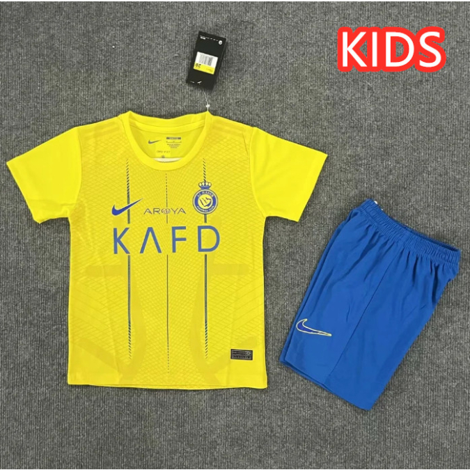 23/24 Al Nassr Children's Football Kit Ronaldo CR7 Shopee Singapore