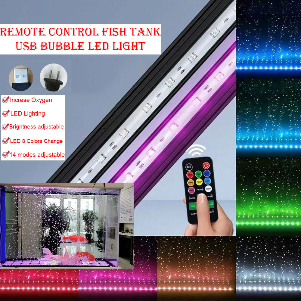 AQUARZOO 1560cm Aquarium Remote Control Multicolor LED Light Air