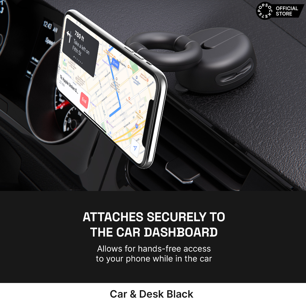 Dash Mount Car Cell Phone Holder With Popsocket Magicmount Pop