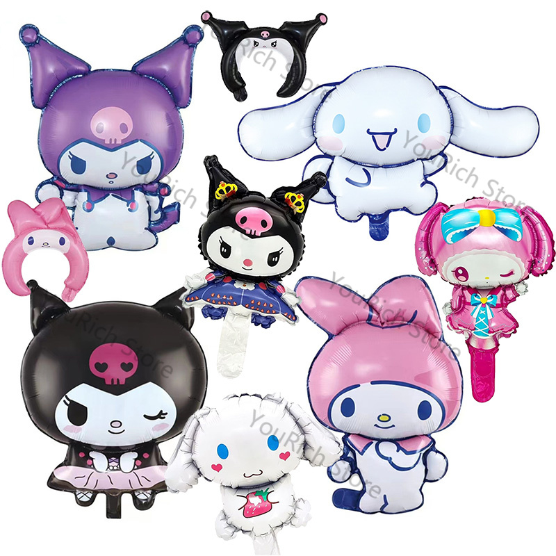 New Sanrio Balloon Kuromi My Melody Cinnamoroll Balloon Aluminum Helium ...