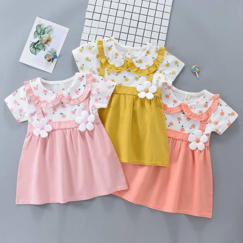 80cm-110cm Baby Girl Dress 2023 Summer Cute Children's Clothing Baby ...