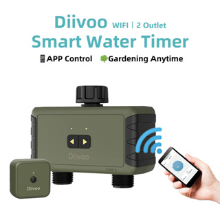 Diivoo Indoor/Outdoor Drip Water Garden Timer Multi Outlet