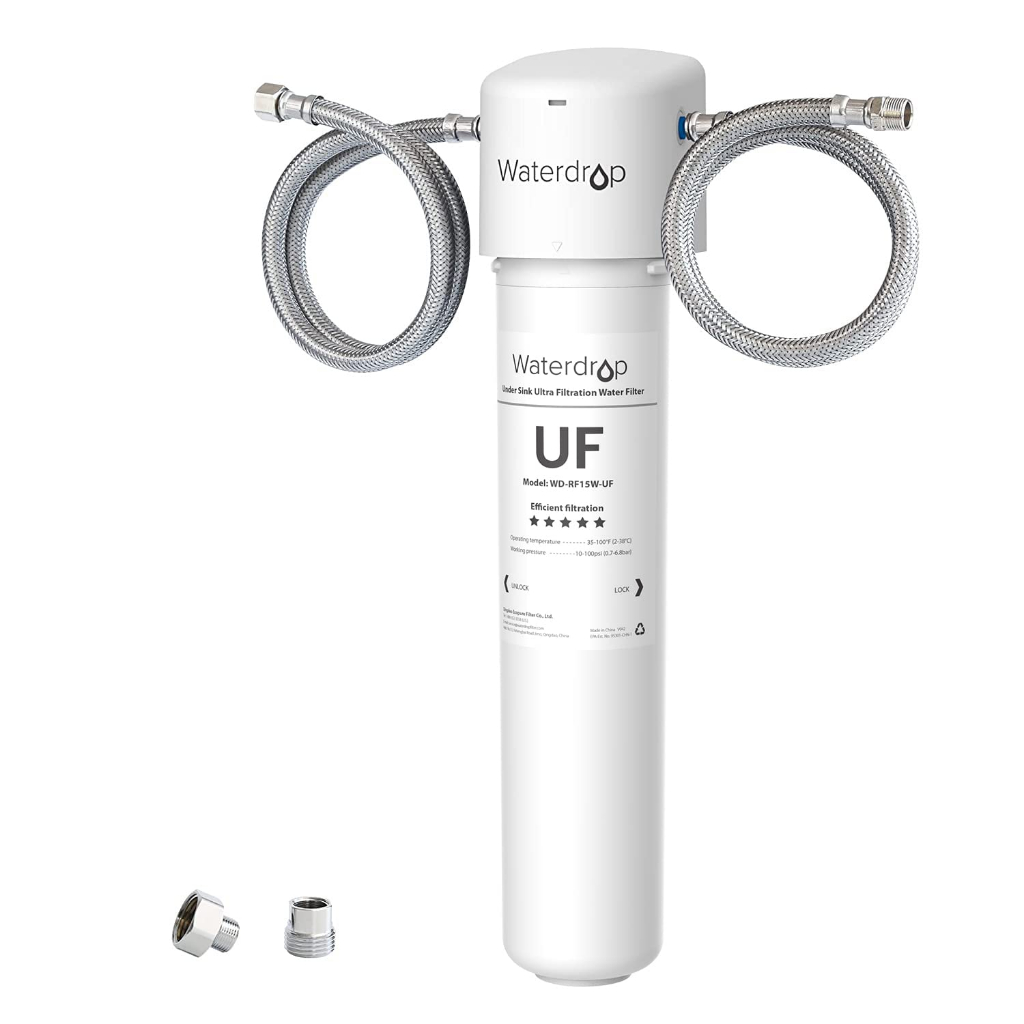 Waterdrop 15UA Under Sink Water Filter System, 2 Years Capacity, NSF