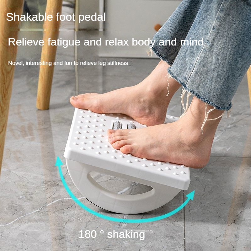 Rocking Foot Rest For Under Desk At Work - Foot Rest Under Desk For Office  Use, Ergonomic Footrest With Foot Massager Feet Stand,stylish Footstool -  Ergonomic Ottoman For Feet And Legs 