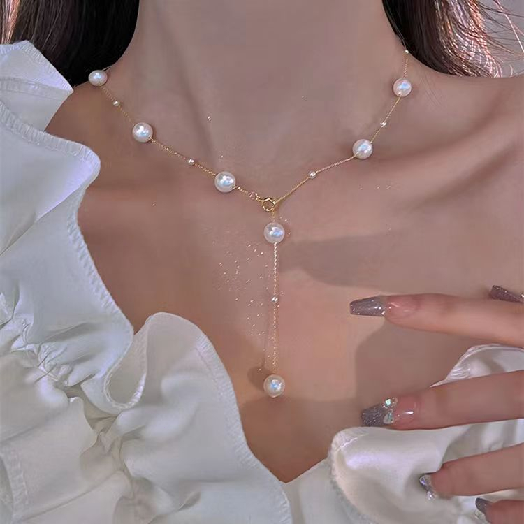 Full body deals pearl necklace
