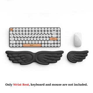 Wing Cloud Keyboard Wrist Rest, Soft Leather Ergonomic Memory Foam Wrist  Support