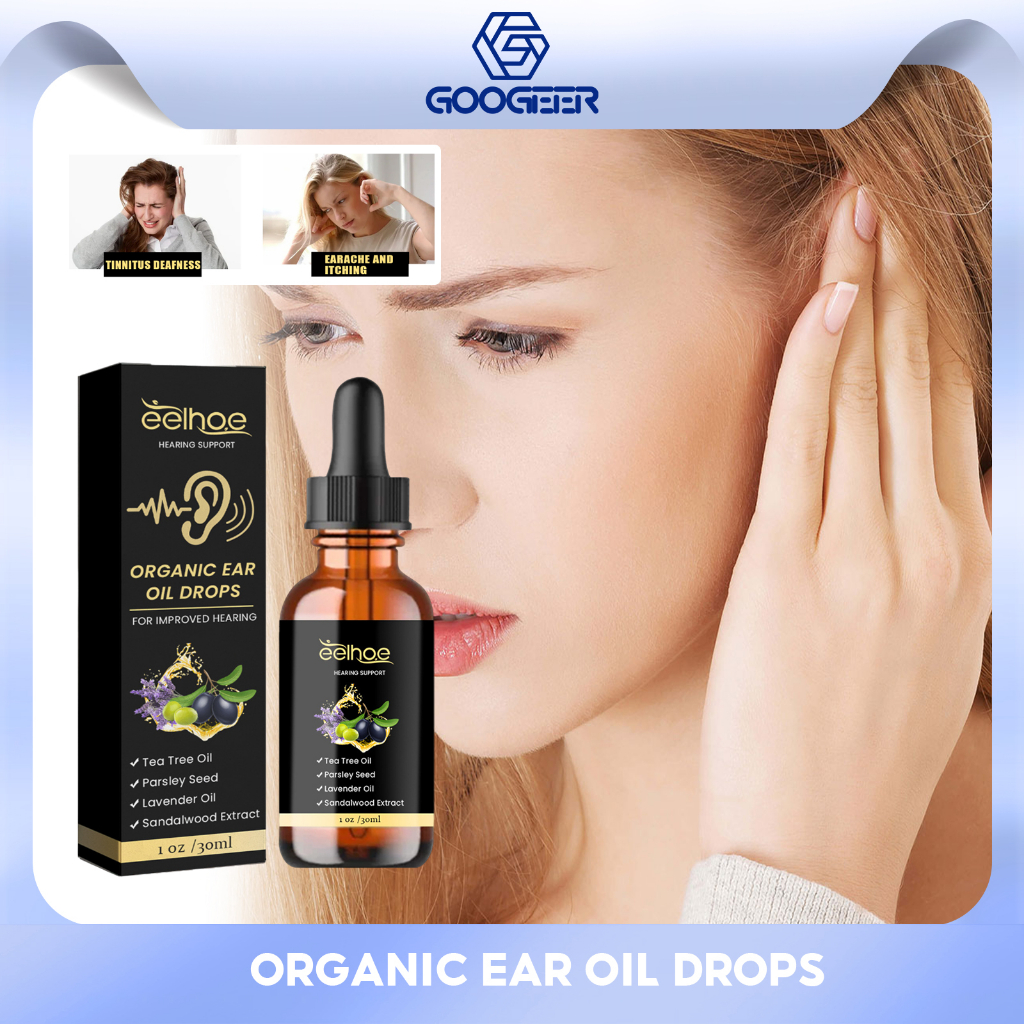 EELHOE Ear Oil Drops Deafness Earache Relieve Ear Swelling Discharge