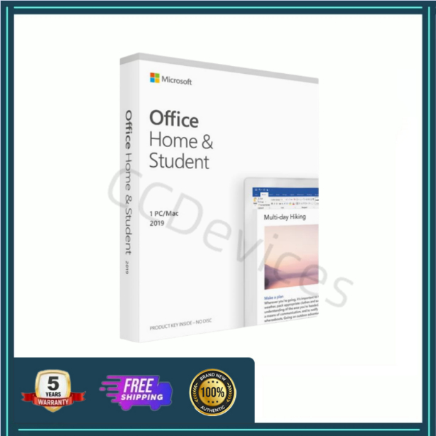 Microsoft Office 2019 Home and Student Key Pack Lifetime free Shopee