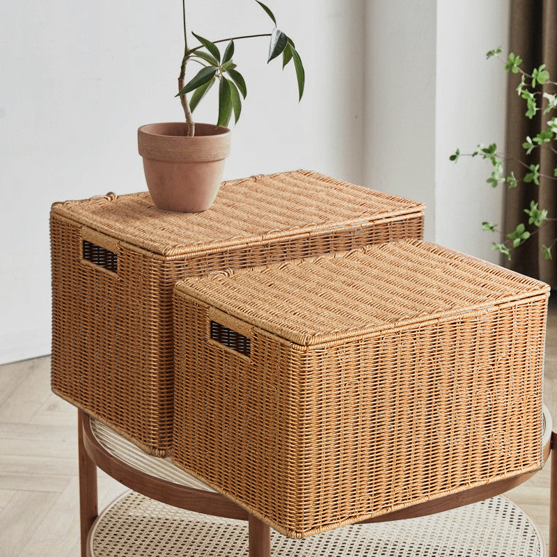 Rattan best sale toy box