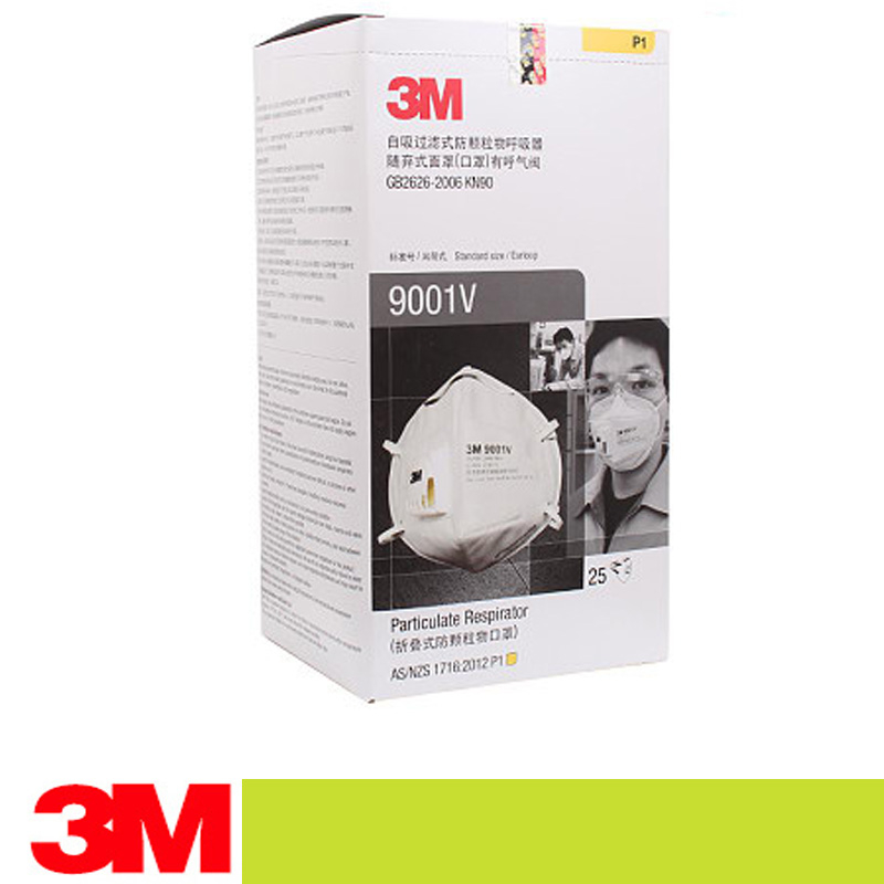 3m 9001v Mask Dust Respirator Folding Protection Mask Breather Valve Fog And Haze Prevention 8973