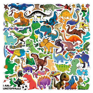 Dinosaur Stickers for Kids Boys Dinosaur Laptop Sticker Dinosaur Cute  Stickers for Water Bottles Dinosaur Vinyl Sticker Waterproof Stickers Bulk  50Pcs 