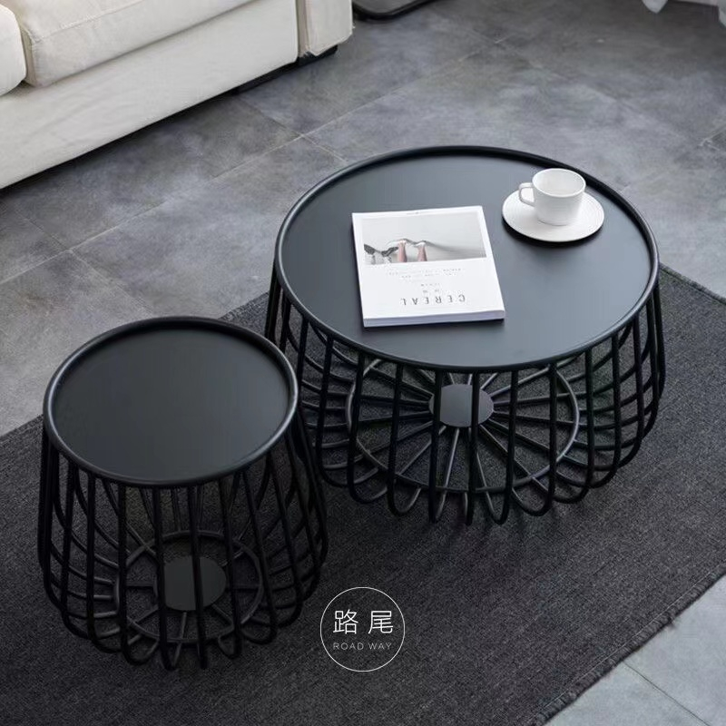 Nordic Iron Coffee Table Simple Modern Small Apartment Living Room ...