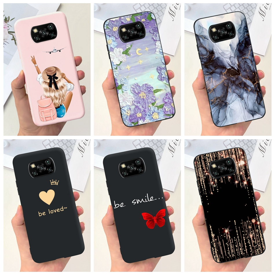 Pnakqil Cover Personalizzata Compatibile con Xiaomi Poco X3/X3 NFC 4G 6,67 Personalizzato con Foto Testi Disegni, Custodia Morbido TPU Silicone Antiurto Trasparente Custom Case, 1