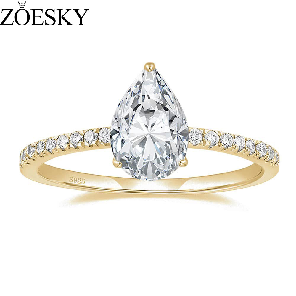 Quality cubic zirconia engagement on sale rings