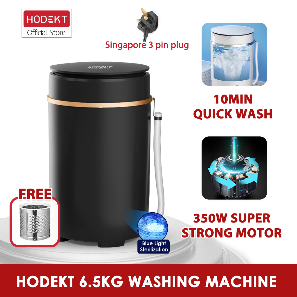 HODEKT 6.5KG Mesin Basuh Washing Machine MINI Washing Machine With ...