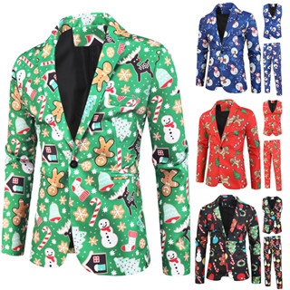 Christmas on sale print suit