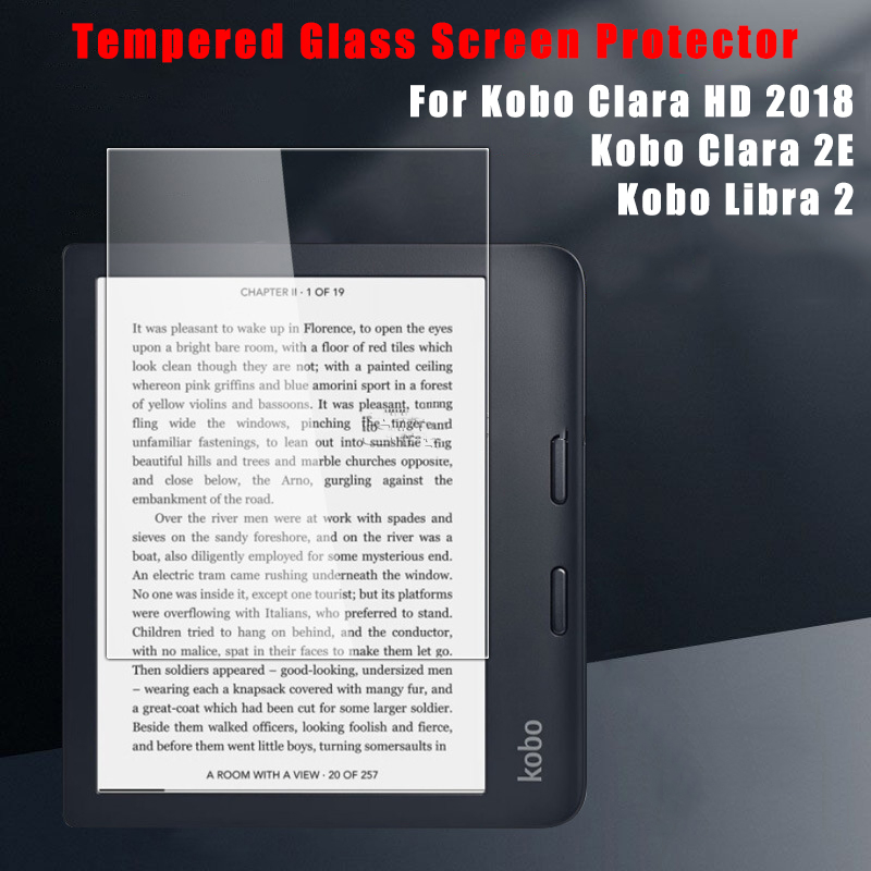 Screen Protector for Kobo Clara HD 2018 Libra 2 7.0-inch Tempered Glass for  Kobo Clara 2E 6.0 inch HD Scratch-resistant Screen Protector Film