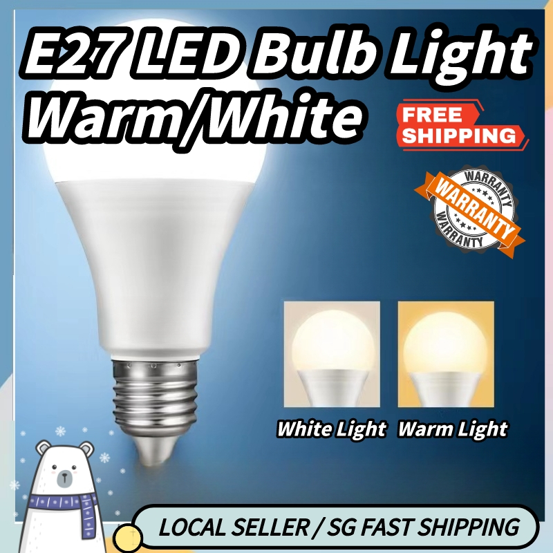 SG Stock E27 LED bulb light 6500k 3000k household energy-saving bulb 3W ...