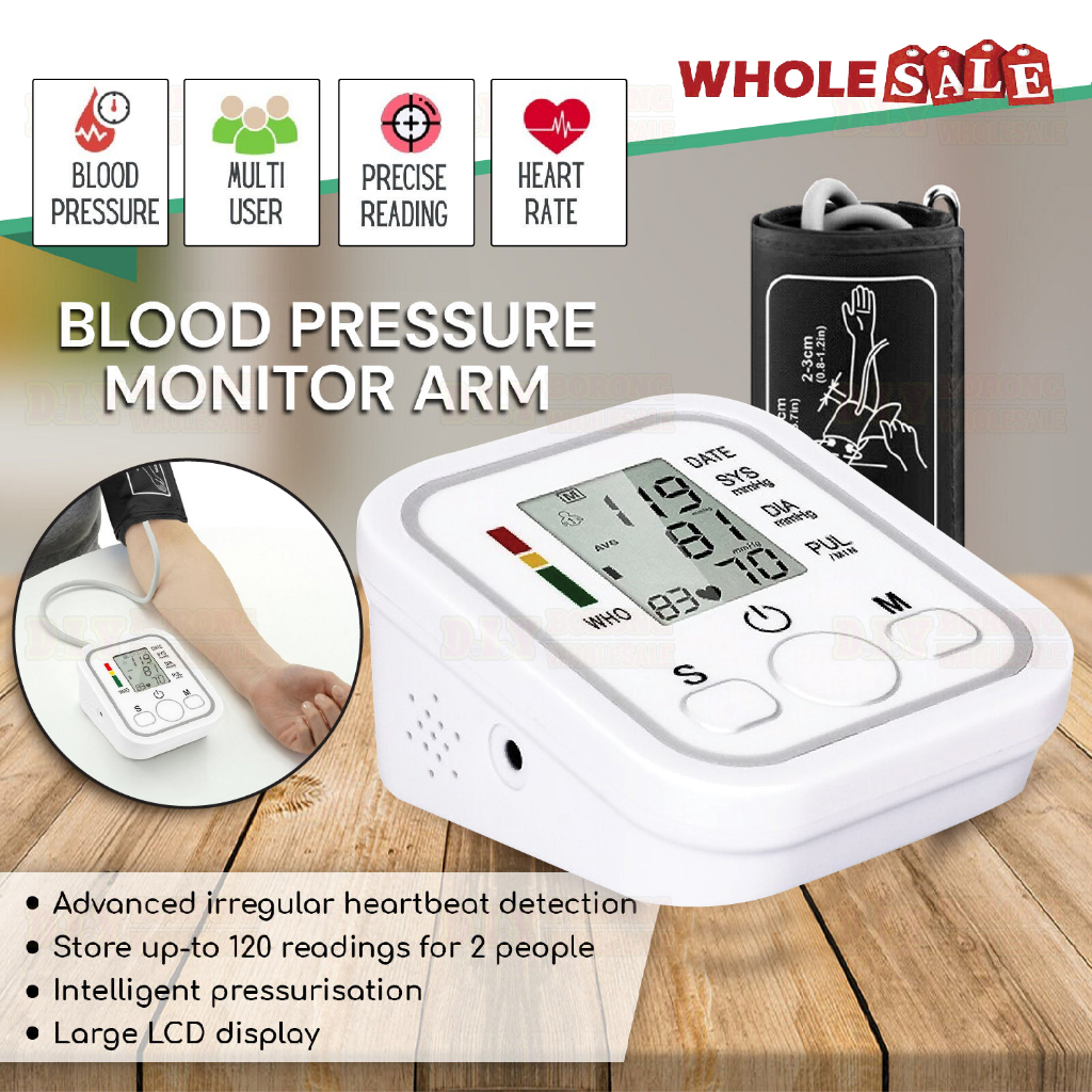 Rechargeable Wrist Blood Pressure Monitor High BP Blood Pressure