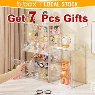 Blind Box Display Stand Doll Storage Box Plush Fully Transparent Decorative  Model Hand Cabinet Display Box Organizer Box