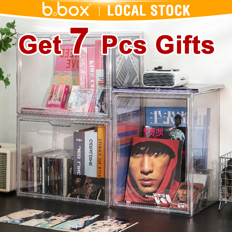 Stackable Storage Box Transparent Box Acrylic Display Box Figurine Display Case Cosmetic