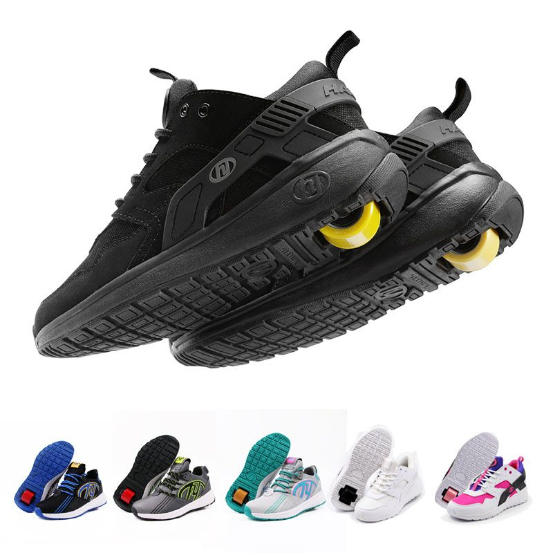 Adult Heely Roller Skates Children Breathable Boys Shoe Single Wheel