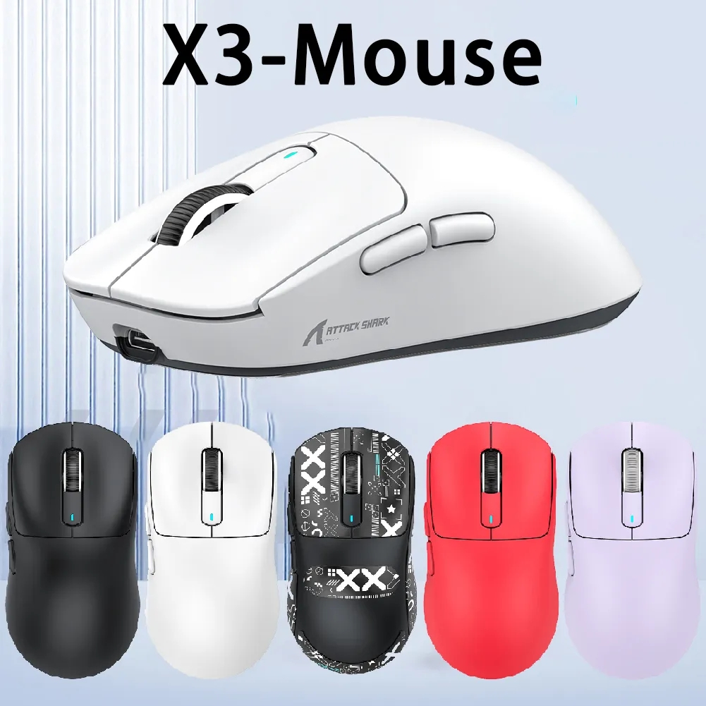 Attack Shark X2 pro/ X3 /X3 PRO/X5/X6/X11 Wireless Bluetooth Mouse 2.4G+TypeC TriMode