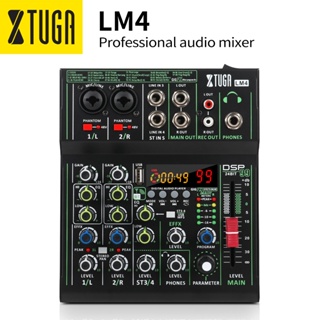 Professional Eight-Channel Audio Mixer with USB Interface, Bluetooth, and  DSP Sound Effects