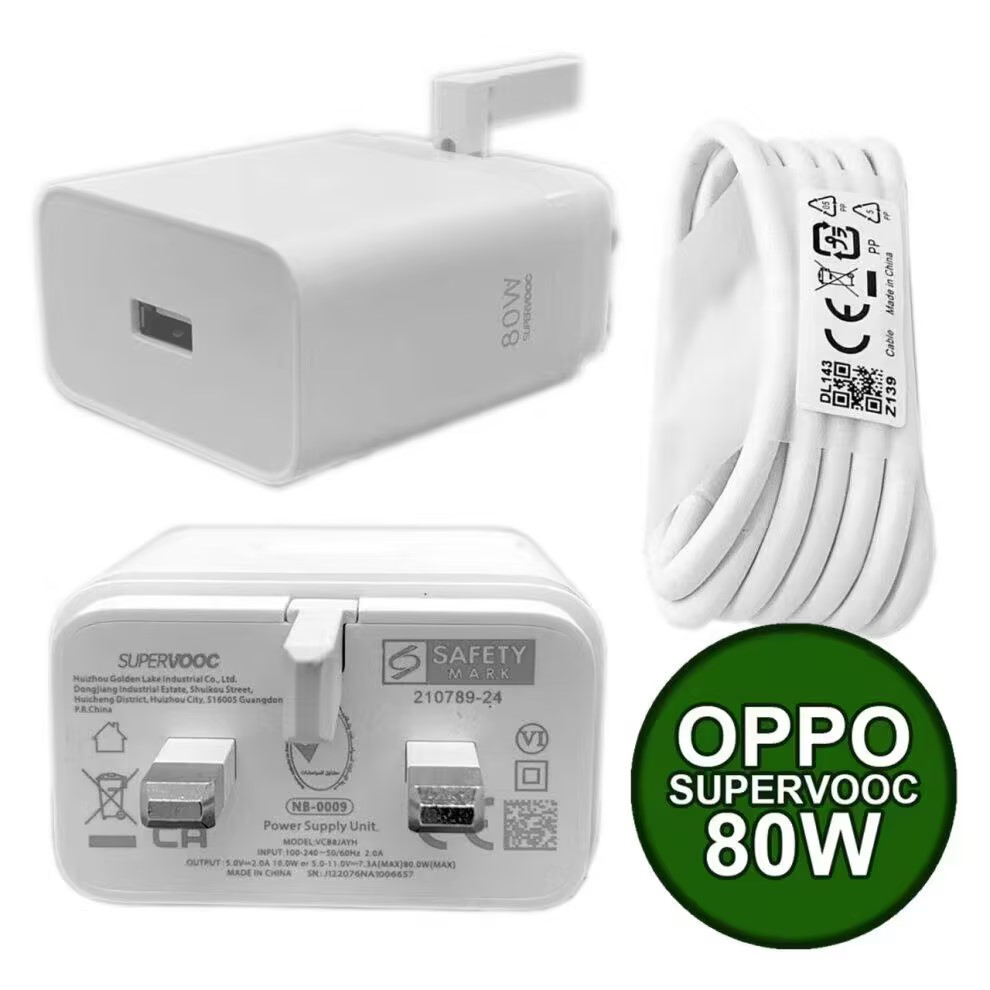 Adapter Oppo Usb Type C 80W Oppo Charger Super VOOC Adapter With