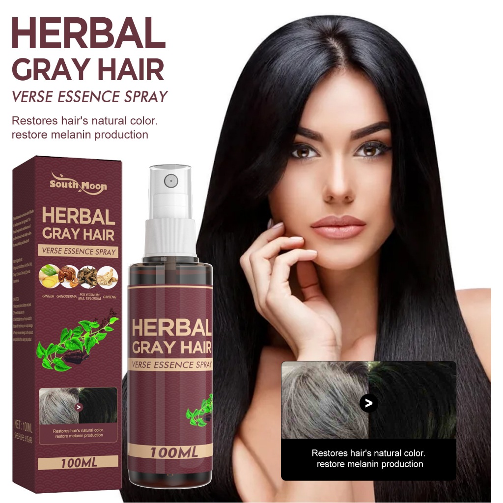100ML Herbal He Shou Wu Grey Hair Treatment Serum Anti Hair Loss Hair
