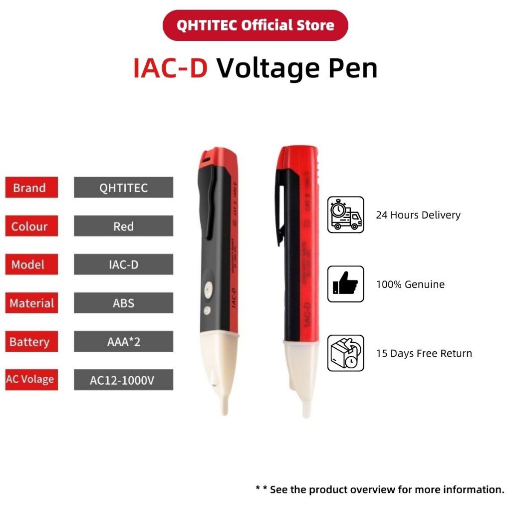 JCD 90V1000V current voltage test pen multifunctional voltage detector