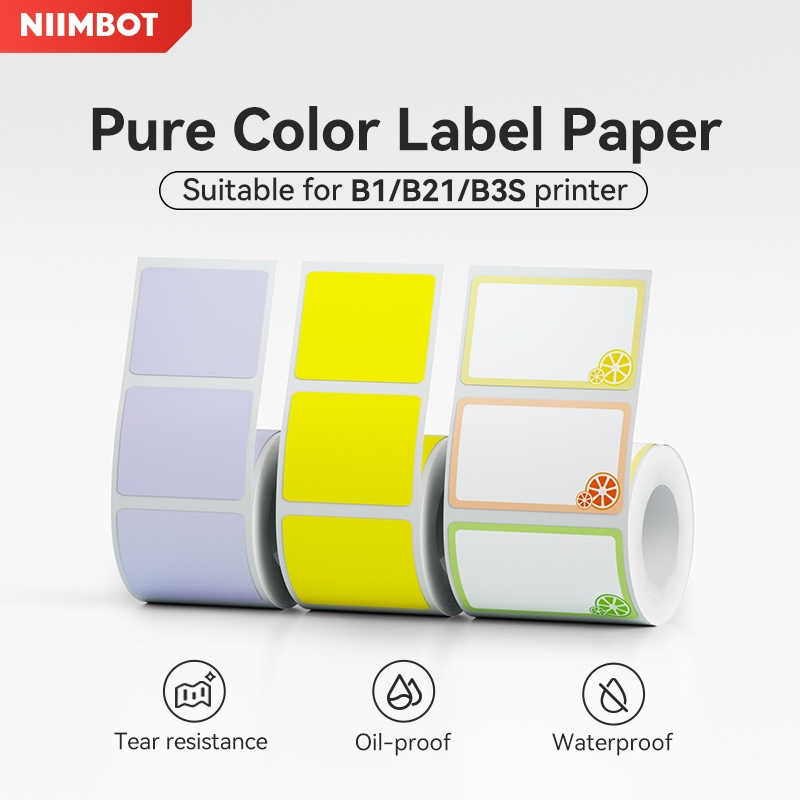 NIIMBOT Label Pure Color Printer Sticker