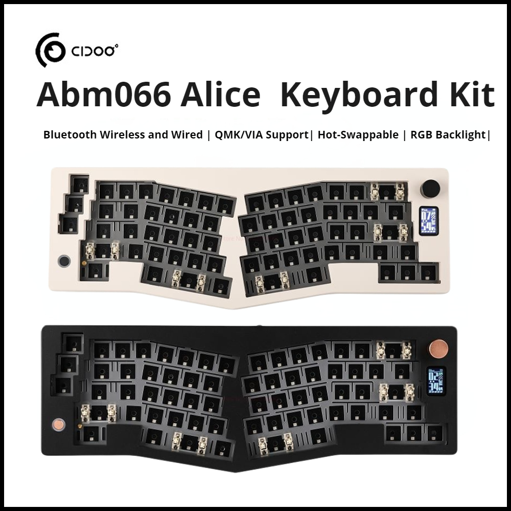 CIDOO ABM066 Alicelayout 68 Keys VIAprogrammable Hot Swappable