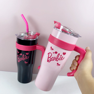 Barbie Iced Coffee Cup Tumbler Stainless Steel New Termo Thermo