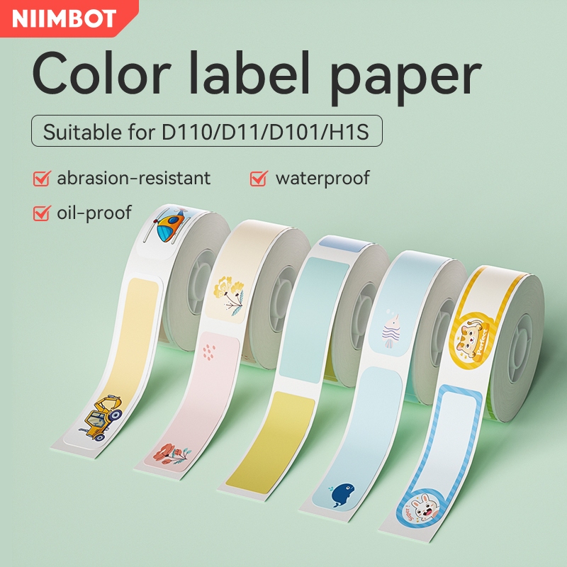 Niimbot D11/D110/D101 Label Printing Paper Name Sticker Waterproof