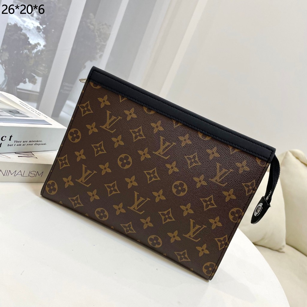 Shop Louis Vuitton MONOGRAM Canvas Leather Clutches (M62942) by