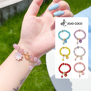 Candy Gum Butterfly Crystals Women Bracelet Chains for Girls Friends  Student Daisy Beads Bracelets Aesthetic Charm