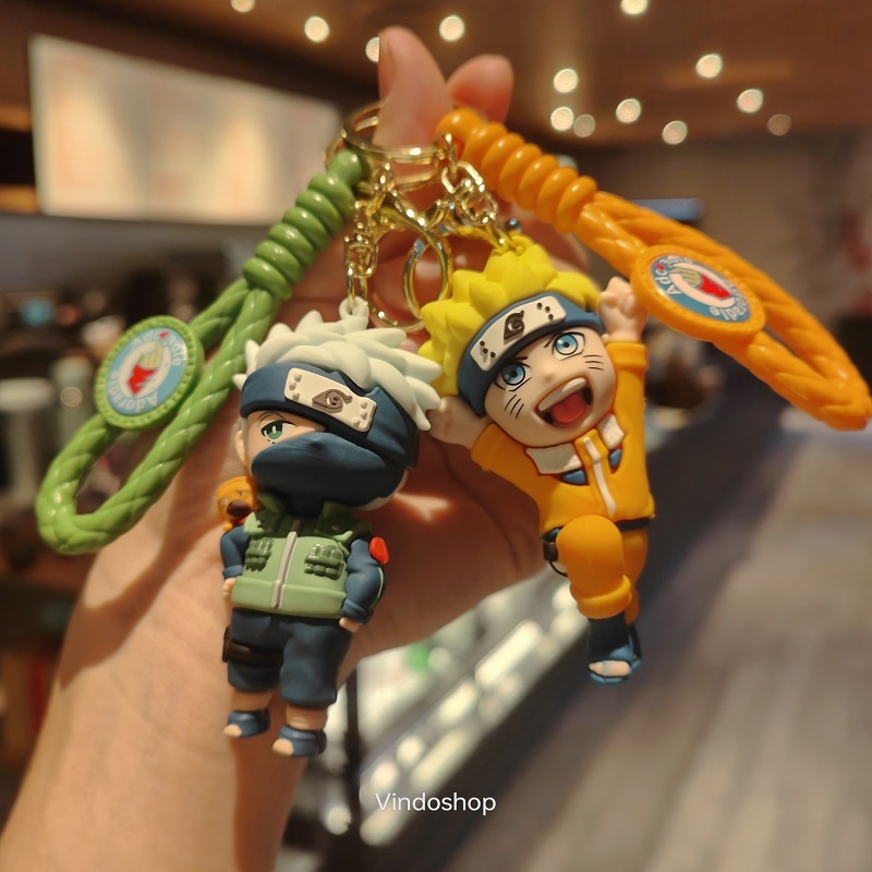 1 Pc New Anime Naruto Figure Braided Rope Keychain Naruto Kakashi ...