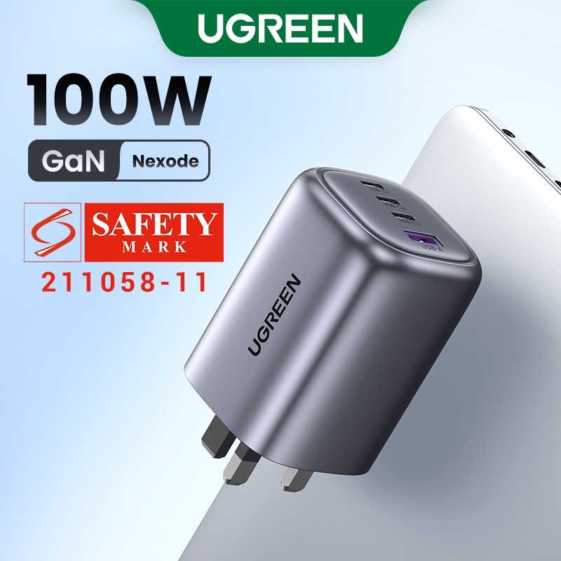 Ugreen CD226 100W GaN 4-Port Fast Charger 3C1A - Challenger Singapore