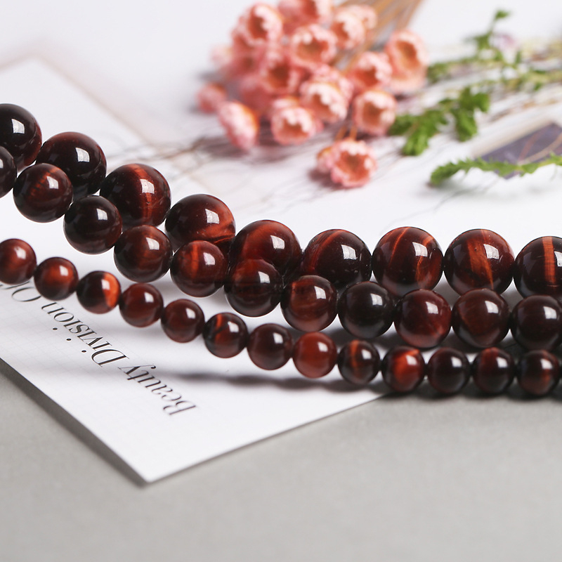 Red hot sale stone bead