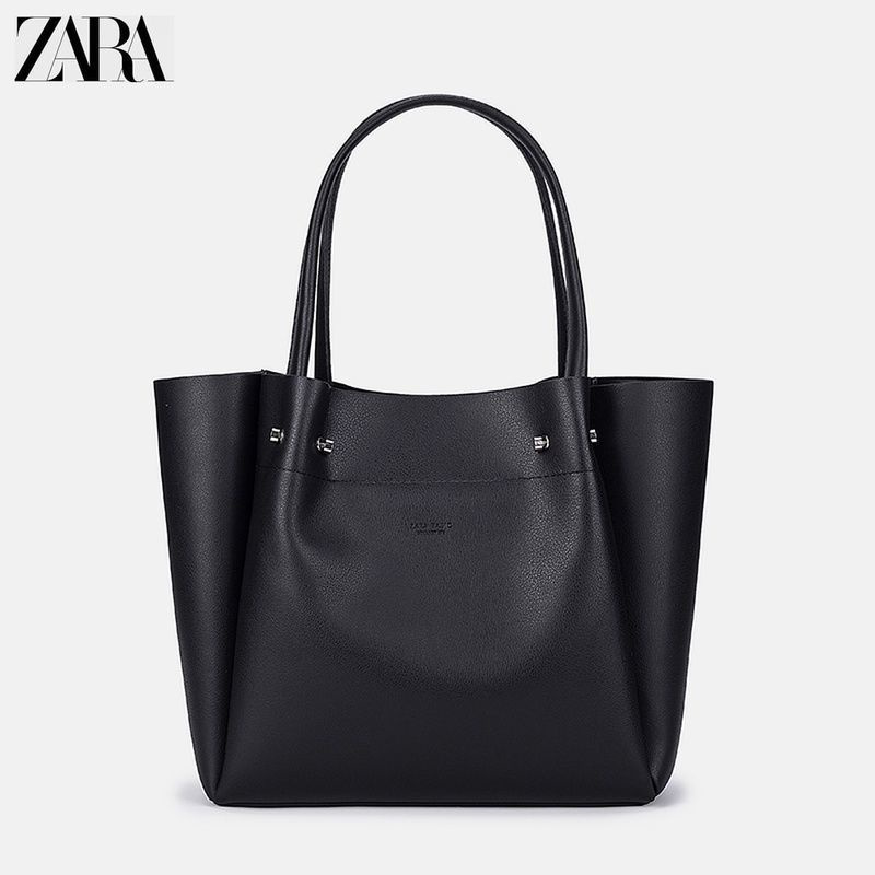 Black tote bag zara hotsell